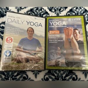 2 BRAND NEW Rodney Yee’s Yoga DVD’s Daily Yoga DVD’s